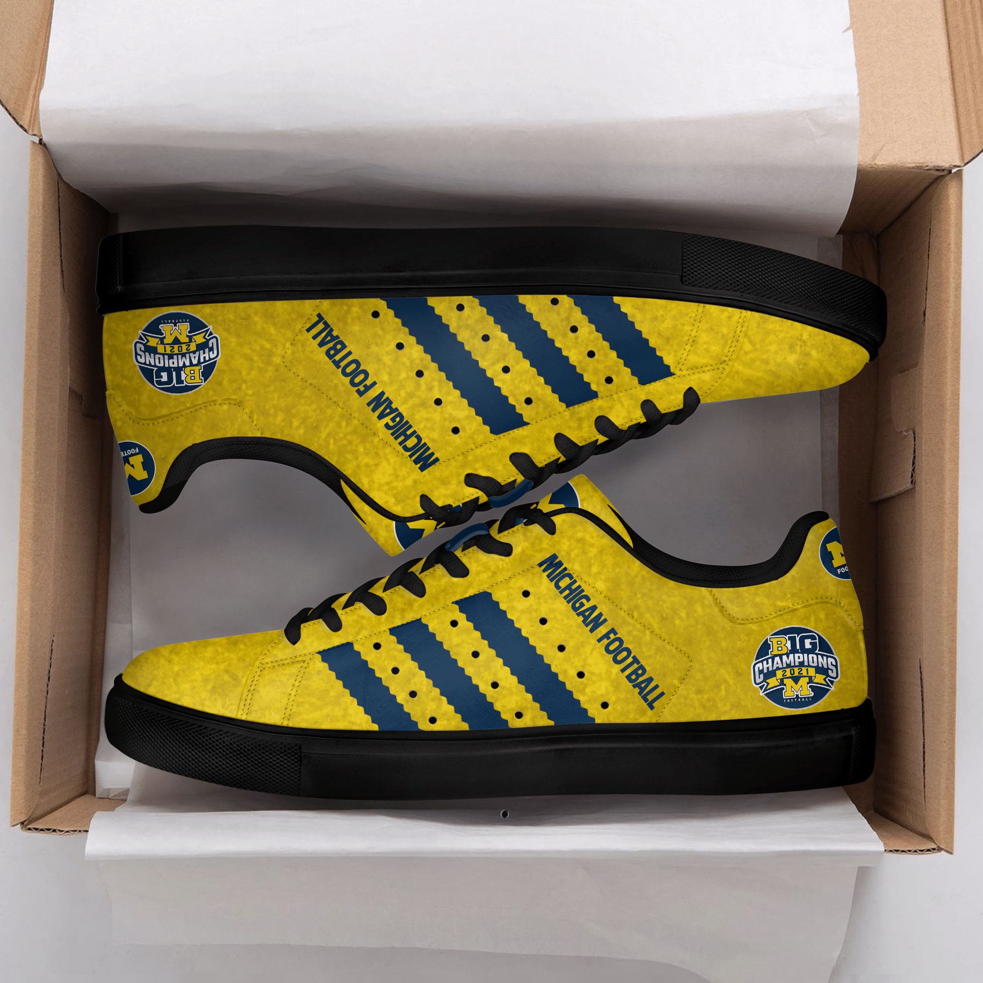Michigan Wolverines Big10 Champion Low Top Shoes V13