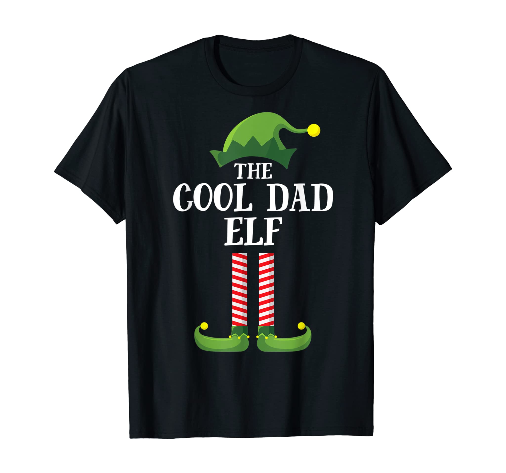 Cool Dad Elf Matching Family Group Christmas Party Pajama T-Shirt