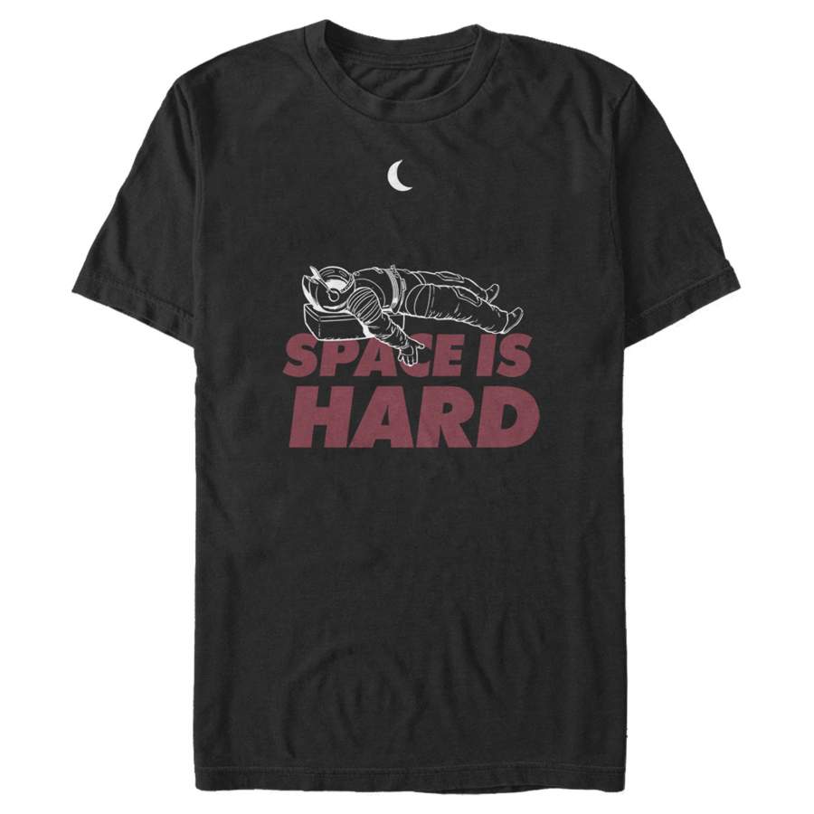 Space Force Men’s Space is Hard Astronaut  T Shirt