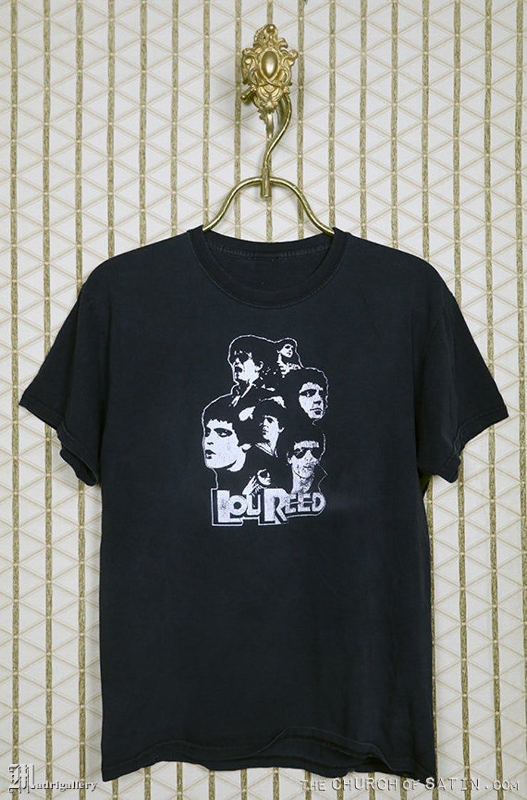 Lou Reed T Noir Velvet Underground Vintage Rare Fan Punk Glam Laurie Anderson Nico David Bowie Iggy Pop Shirt