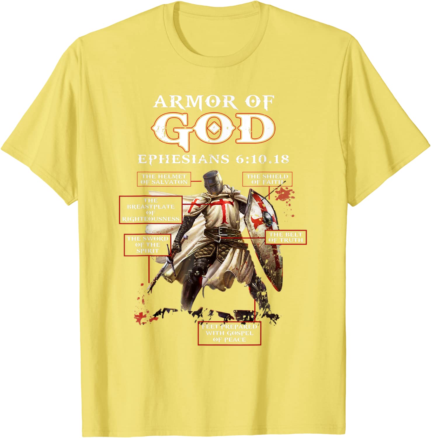 Armor Of God Knight Templar For Men TShirt Men Merchcustom Trending