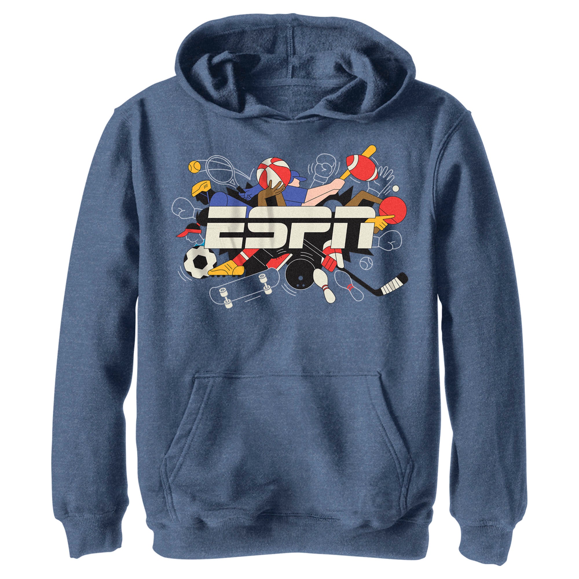 Boy’S Espn Sports Logo Pull Over Hoodie