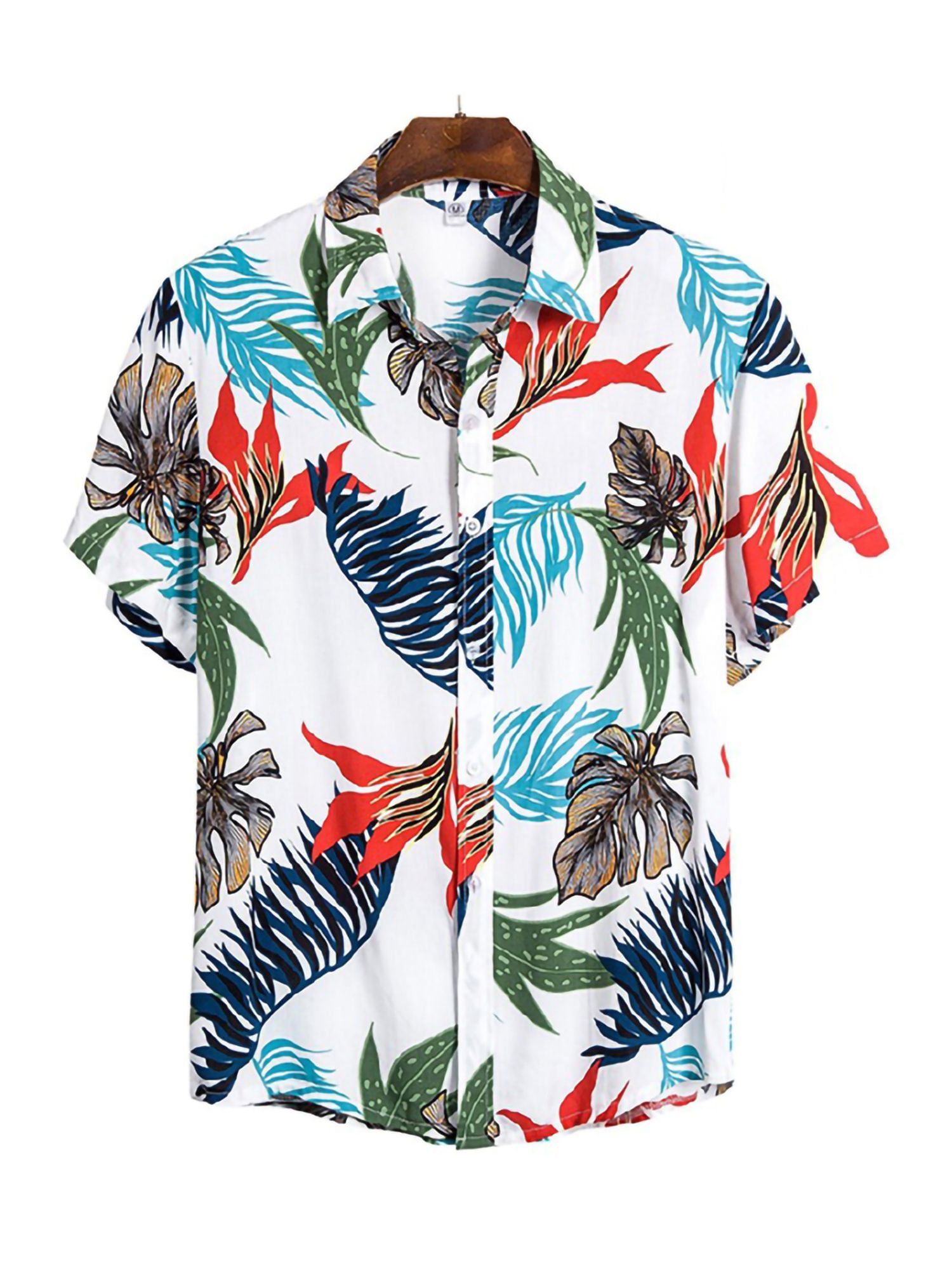 Leaves White Amazing Design Hawaii Shirt Ha63787