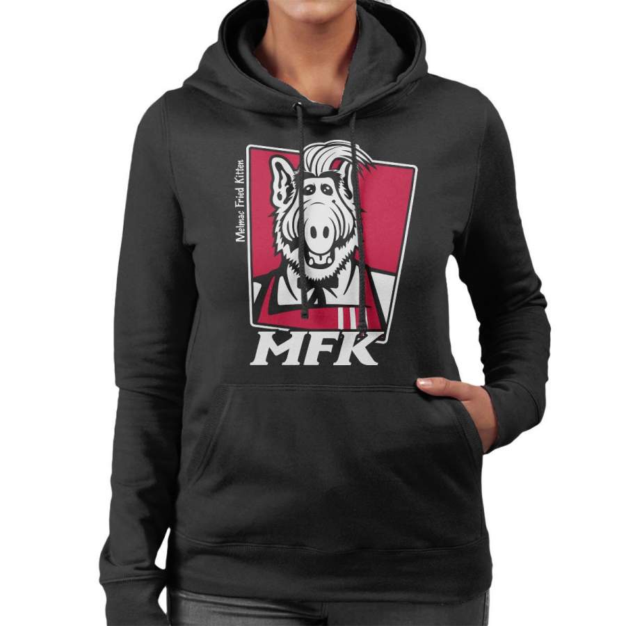 Melmac Fried Kitten ALF KFC Women’s Hooded Sweatshirt