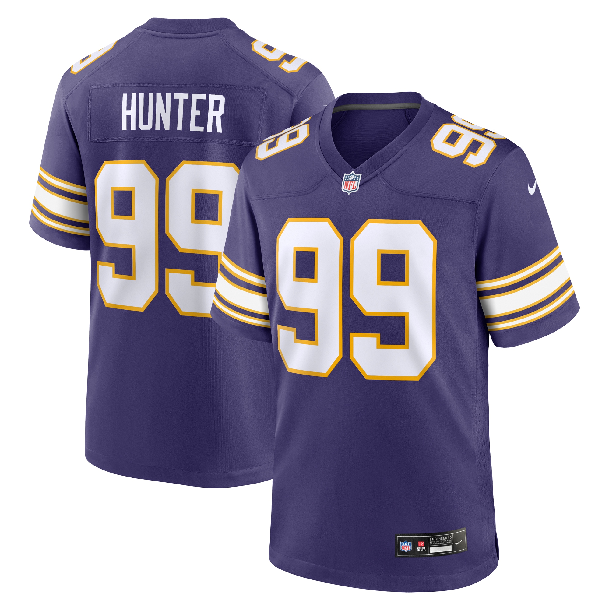 Men’s Minnesota Vikings Danielle Hunter Purple Classic Player Game Jersey