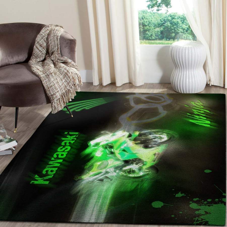 Kawasaki Motor SuperSports Area Rugs Living Room Carpet FN121220 Local Brands Floor Decor The US Decor