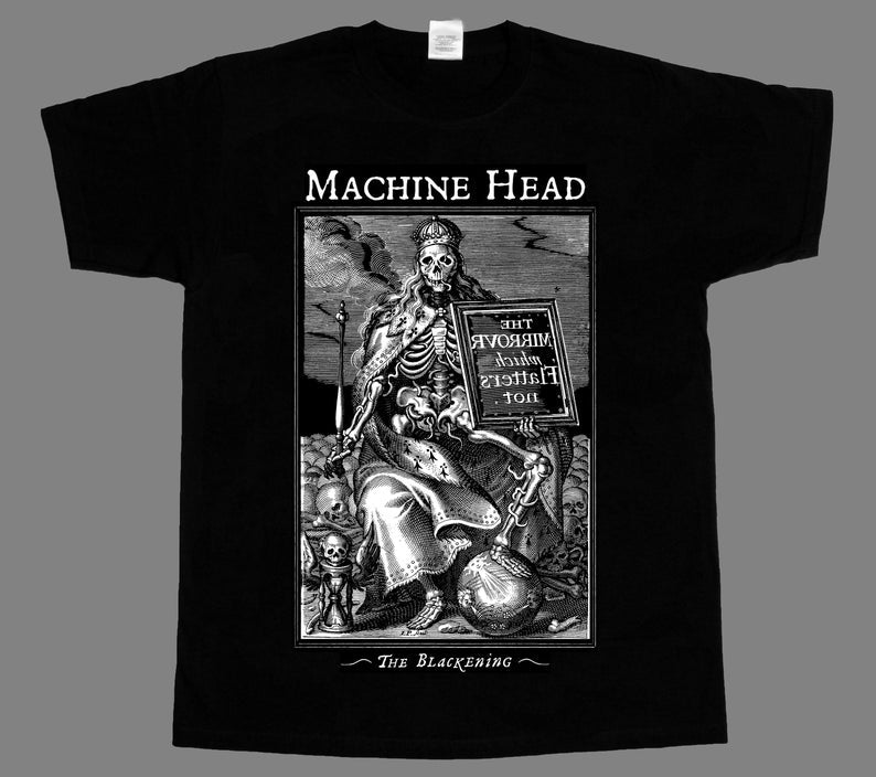 vintage machine head the blackening black t-shirt