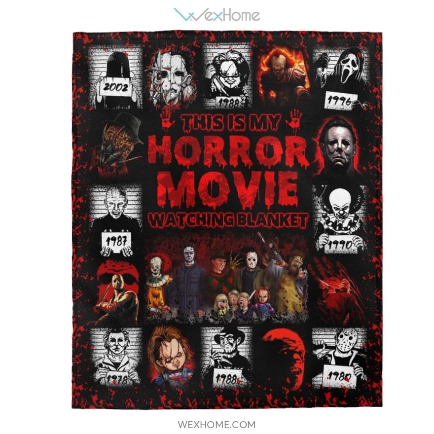 This Is My Horror Watching Velveteen Plush Blanket Unique Desing Amazing Gift W1511