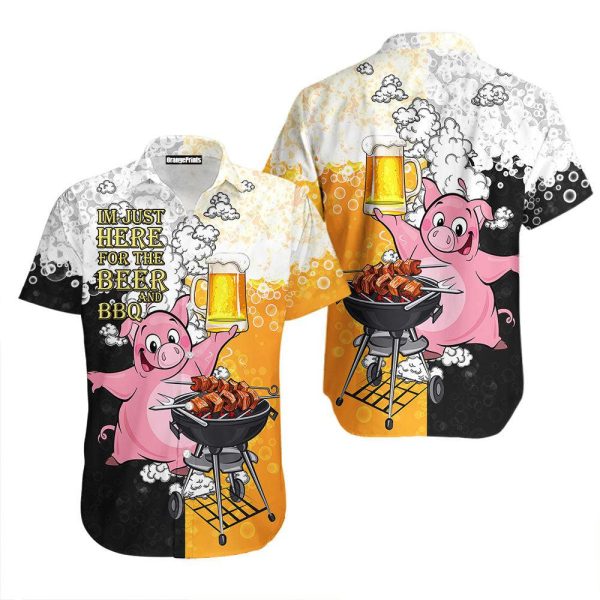 I Just Here For The Beer And Bbq Hawaii Shirt Men Women Ha28371