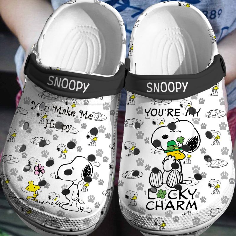 Snoopy Peanuts Crocs 3D Clog Shoes 3