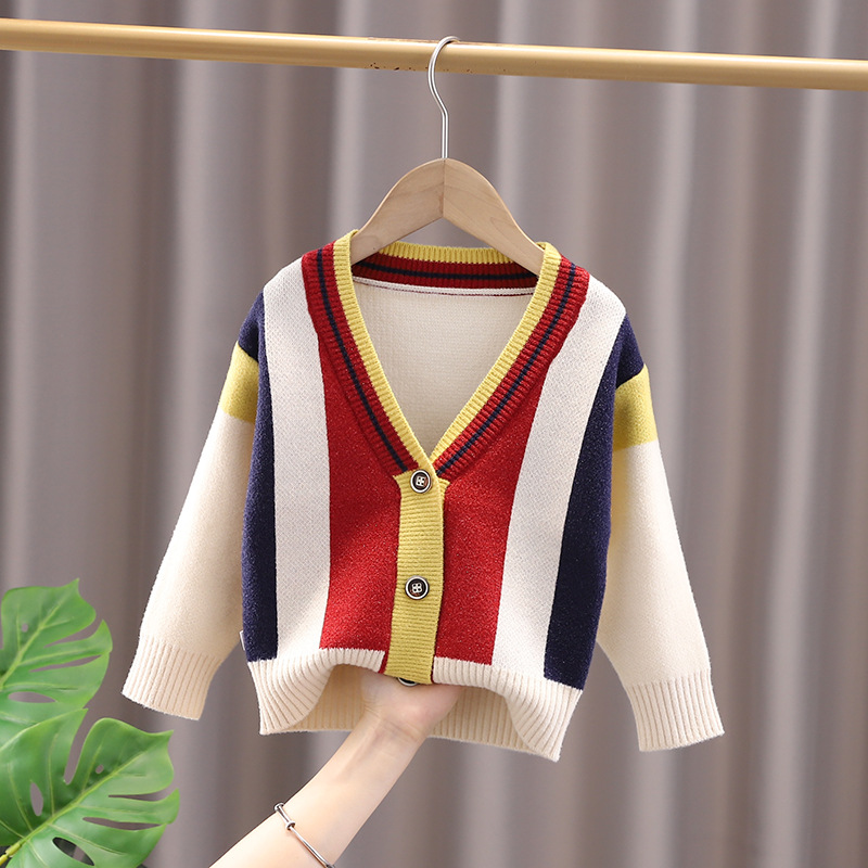 2022 Spring Autumn Children Cartoon Cardigan Sweater Boys Clothes Kids Cute Children’s Coats Outerwear Jackets Clothing Fashion alx