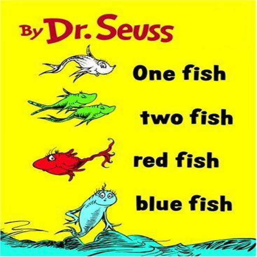 Dr. Seuss One Fish, Two Fish, Red Fish, Blue Fish Tshirt: White Tshirt ...