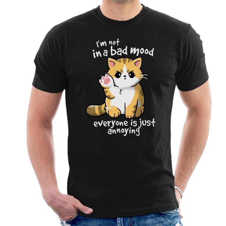 Bad Mood Cat Men’s T-Shirt