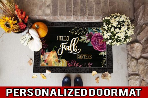 Hello Fall Carters Dm13, Front Door Mat, Front Door Rug, Doormat, Custom Doormat All Over Printed (6228)