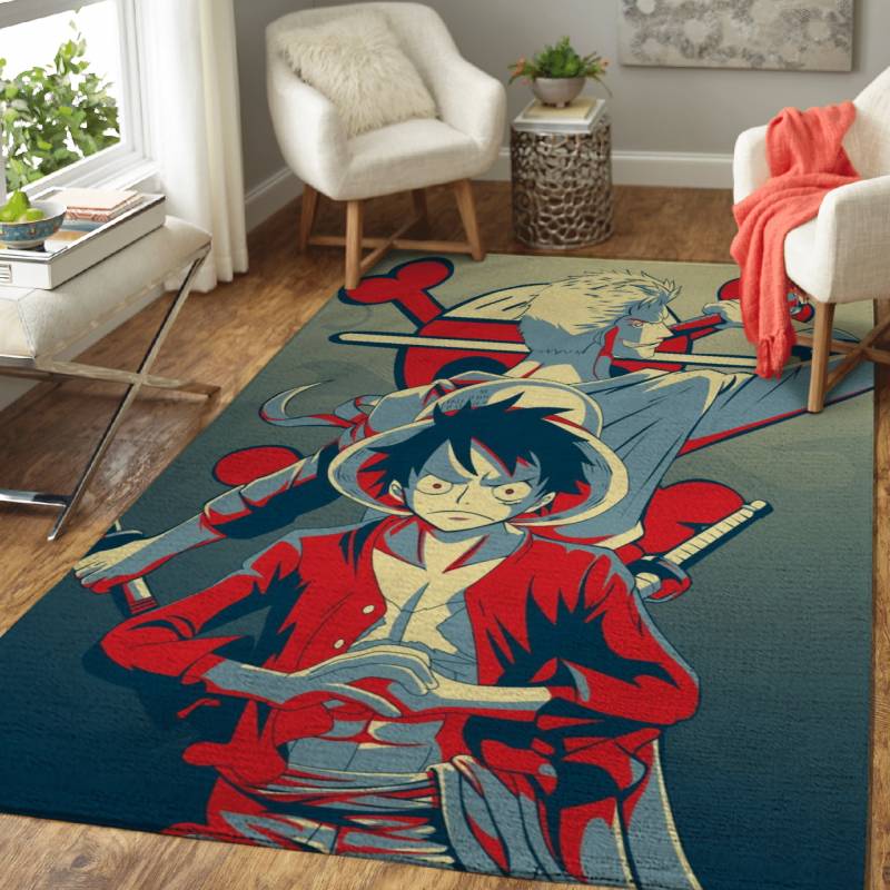 One Piece Luffy And Zoro Art Area Rug - Carpet