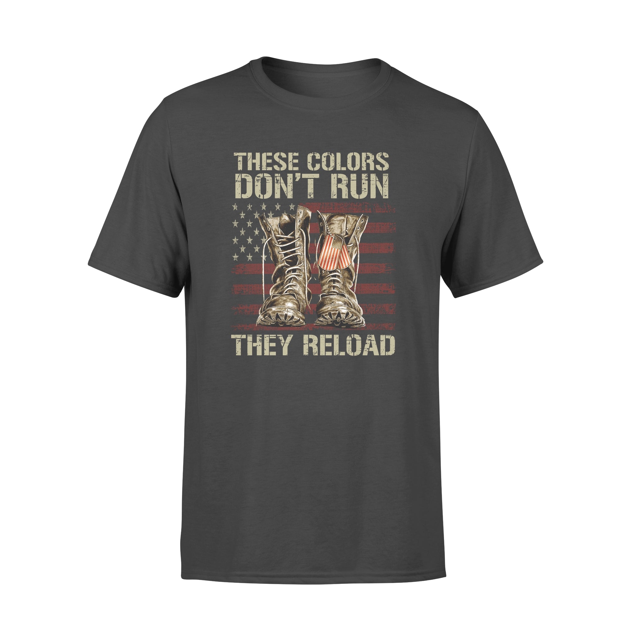 These Colors Don’t Run They Reload American Flag – Premium T-shirt