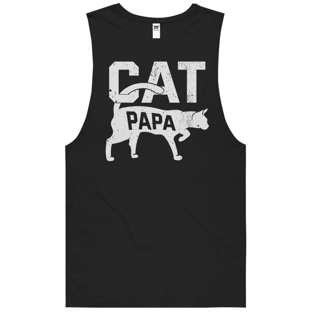 Cat Papa Kitten Pet Owner Meow Father’S Day T-Shirt Tank Top