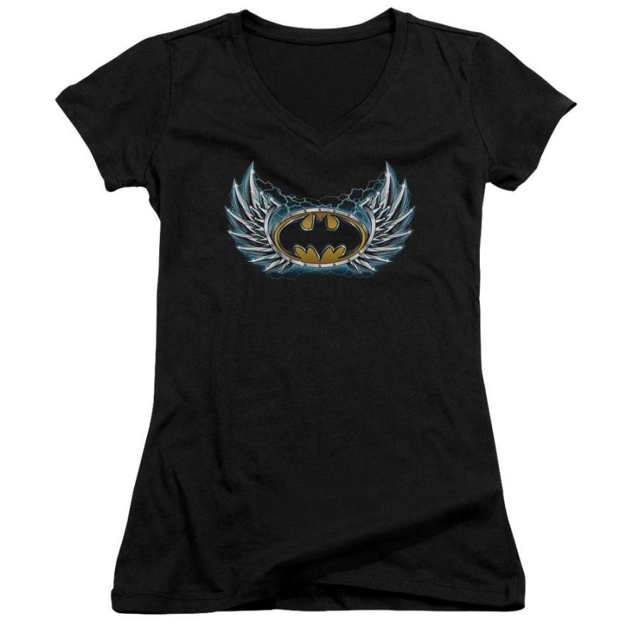 Batman – Steel Wings Logo Junior V Neck