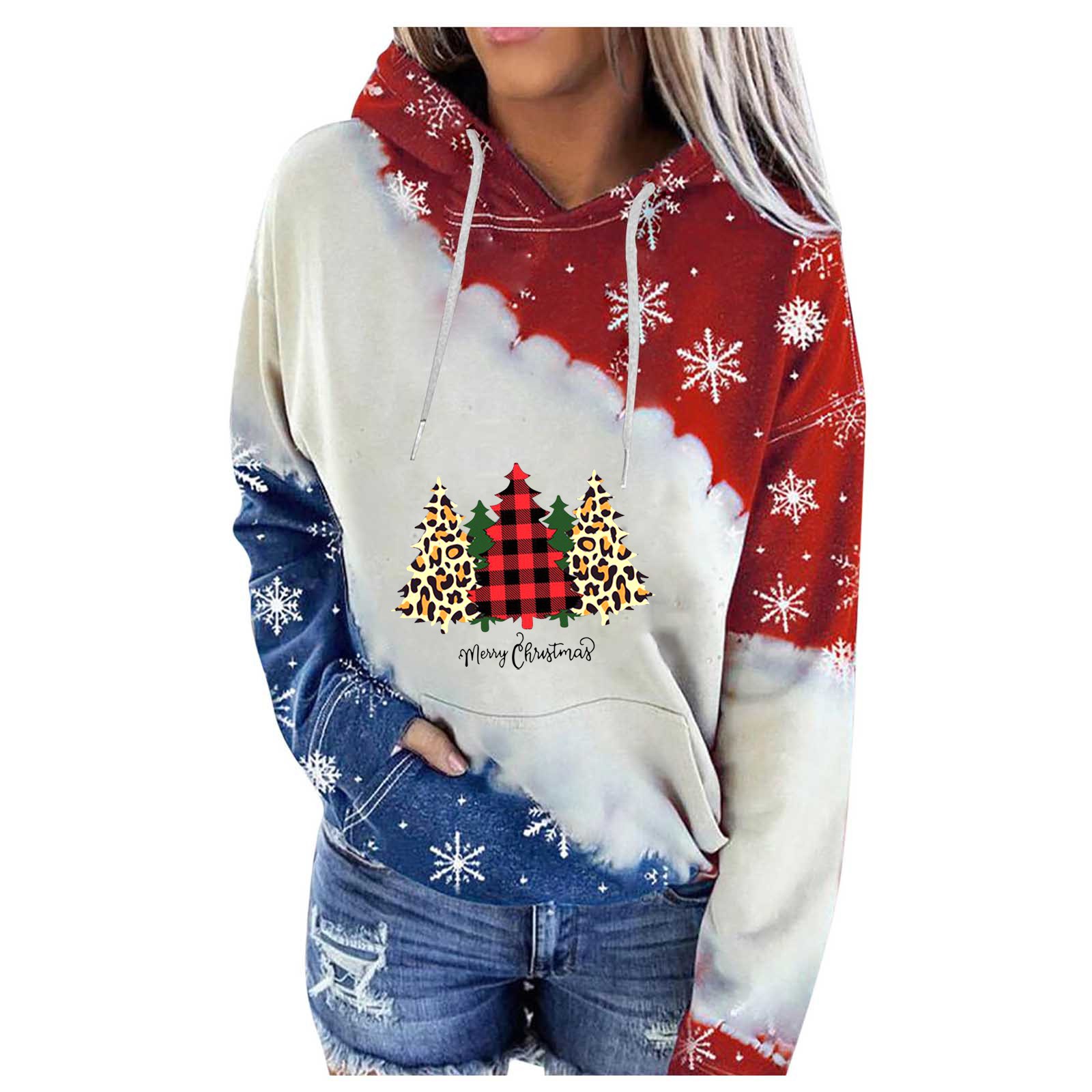 Christmas Snowman Print Sweatshirt Women Hoodies Cute Cartoon Sweatshirt For Women Hoodies Graphic Sudaderas Mujer 2023 Y2K alx