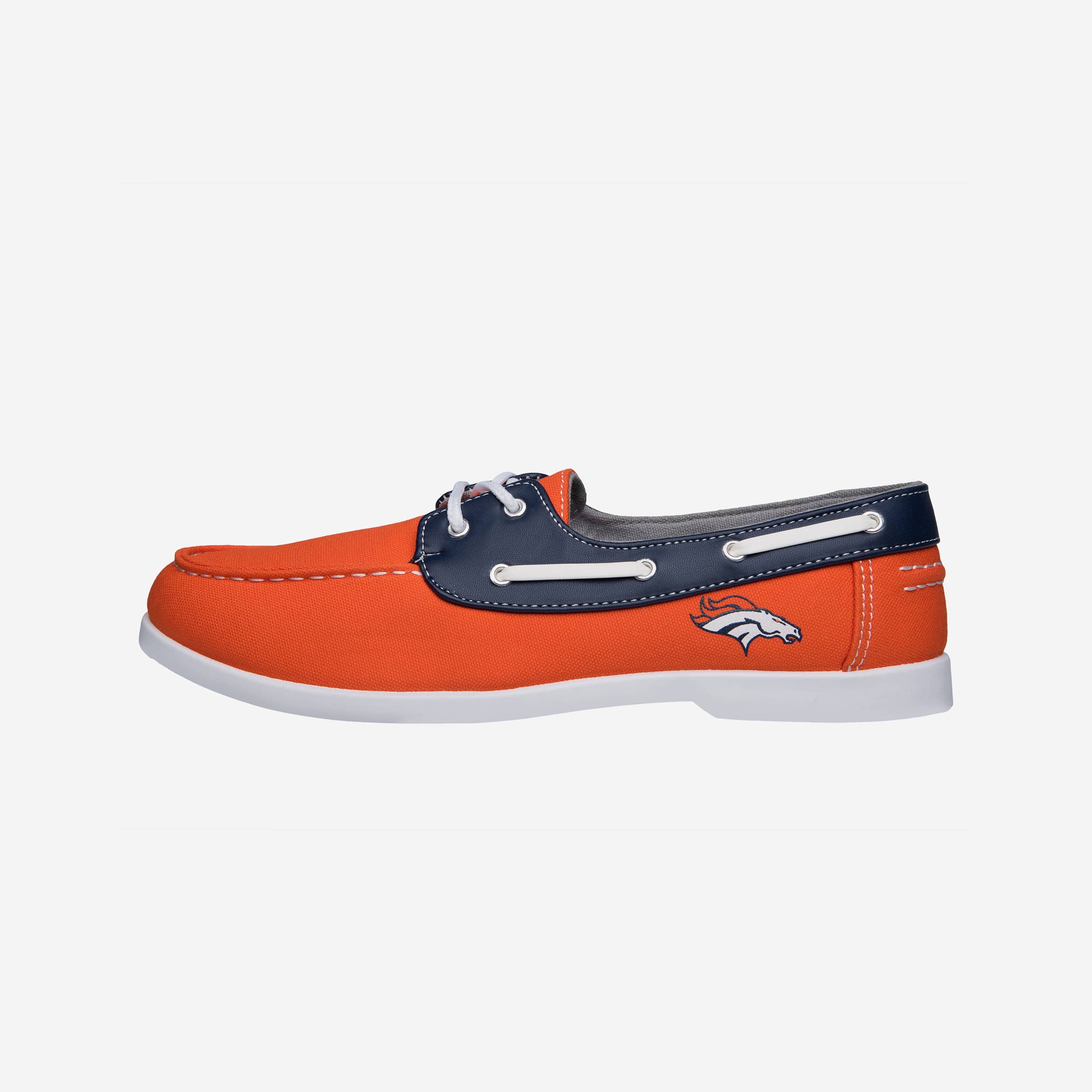 Denver Broncos Mens Side Logo Canvas Shoe