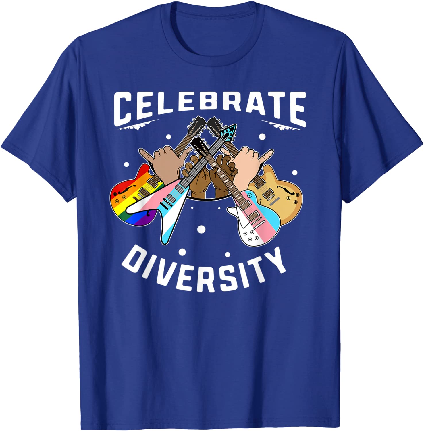 Guitarist Gay T Shirt, Celebrate Diversity Lgbt Trans Musician, Gift For Gay Guitarist