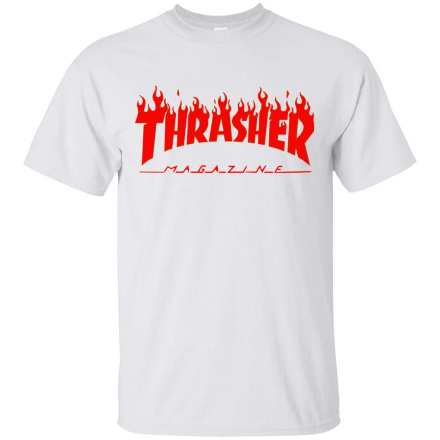 Thrasher Magazine – Skateboarding – Red Design T-Shirt