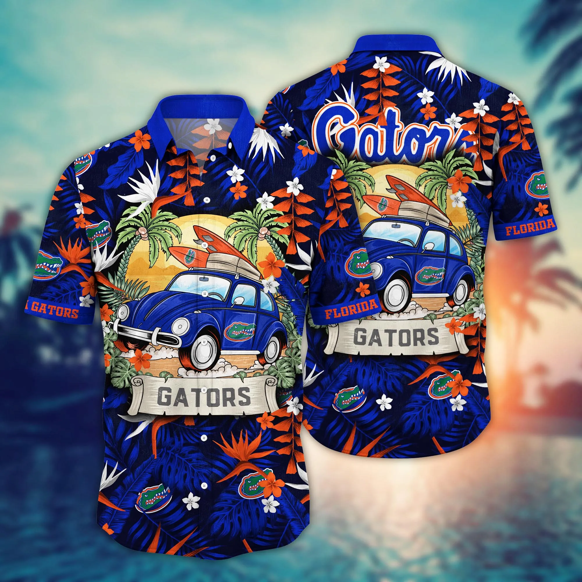 Florida Gators NCCA Hawaiian Shirt Tanningtime Aloha Shirt