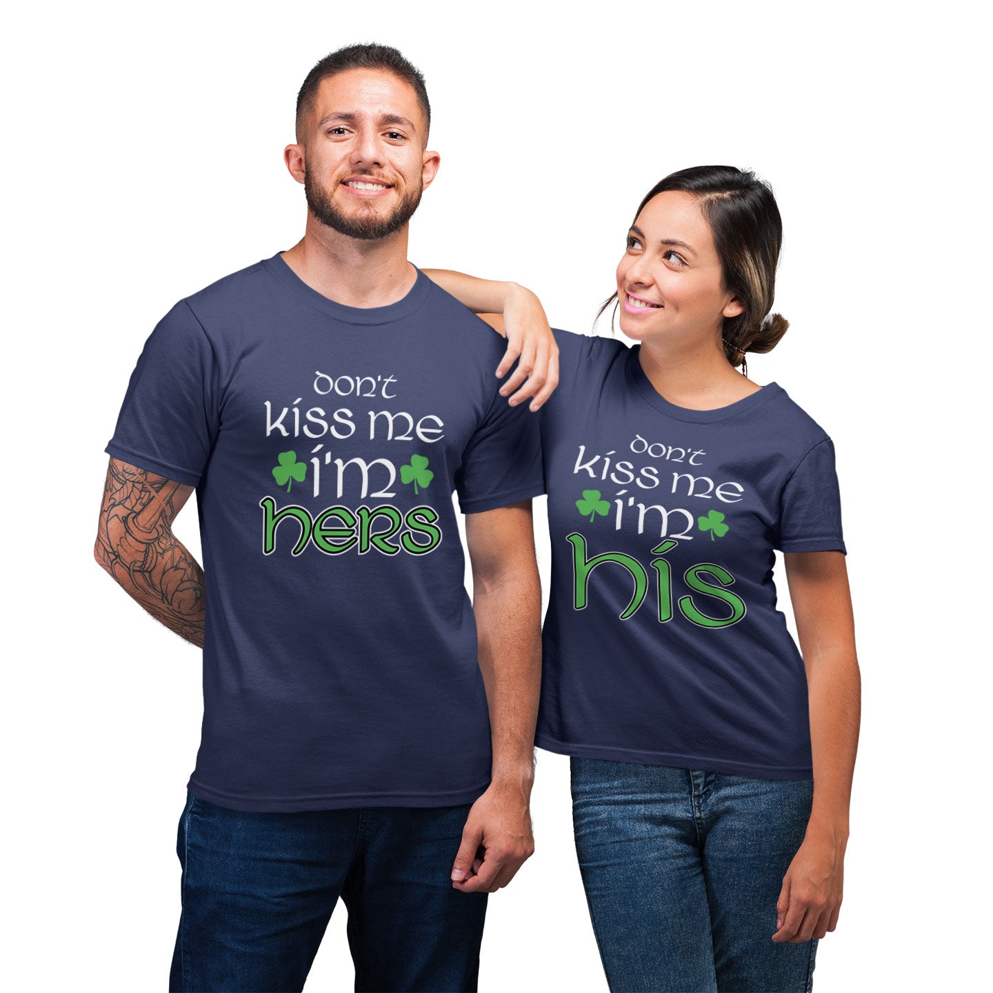 St Patrick’s Day Couple Matching His Hers T-Shirt