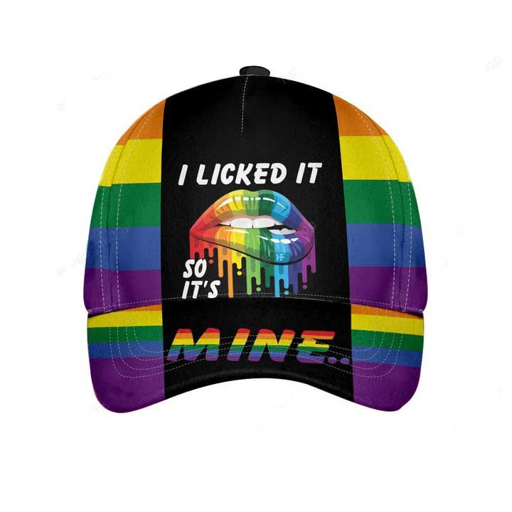 Baseball Lgbt Pride 3D All Over Print Cap I Licked It So It’S Mine Classic Cap, Lgbt Pride Accessories