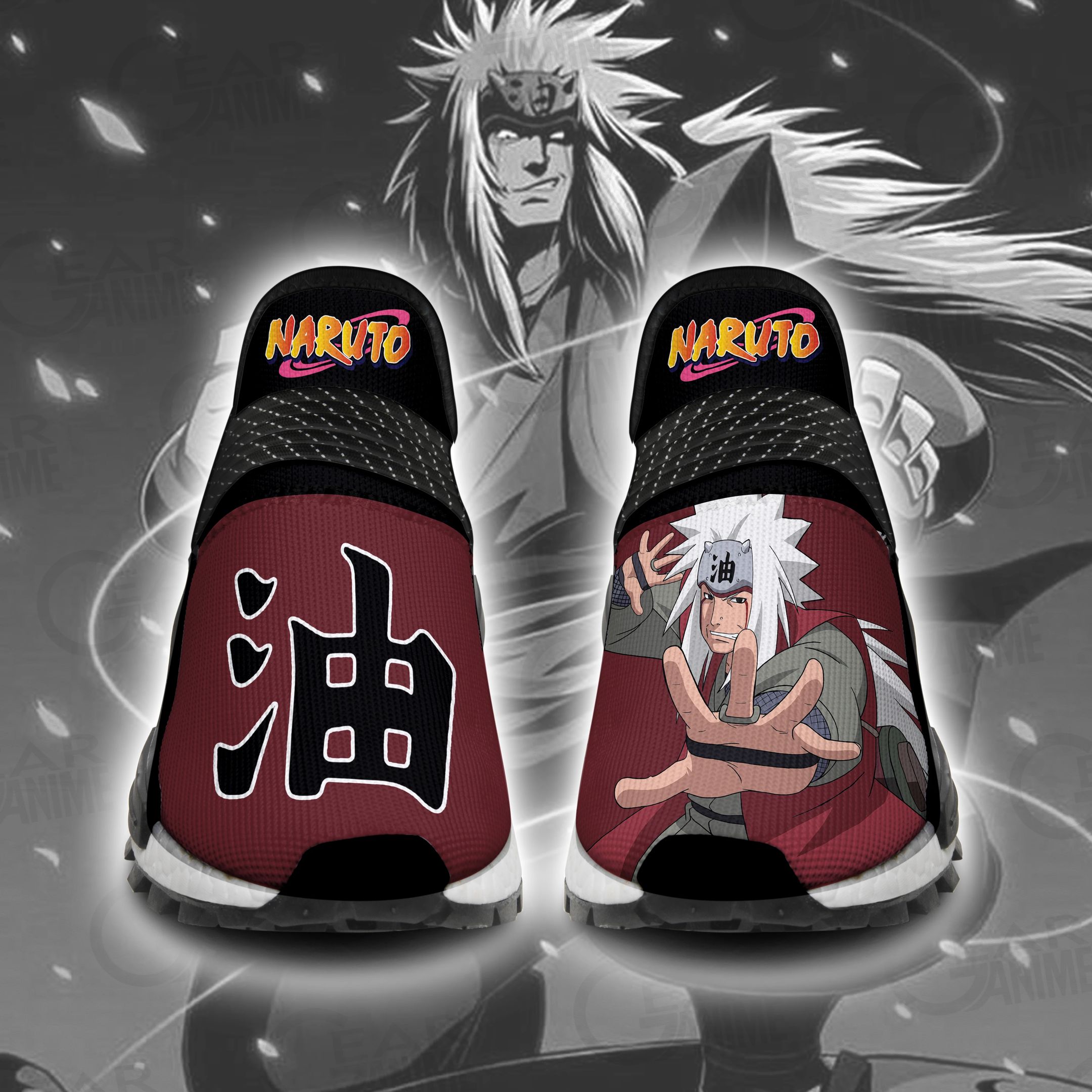Jiraiya Shoes Custom Ninjutsu Naruto Custom Anime Sneakers Unisex Men Women