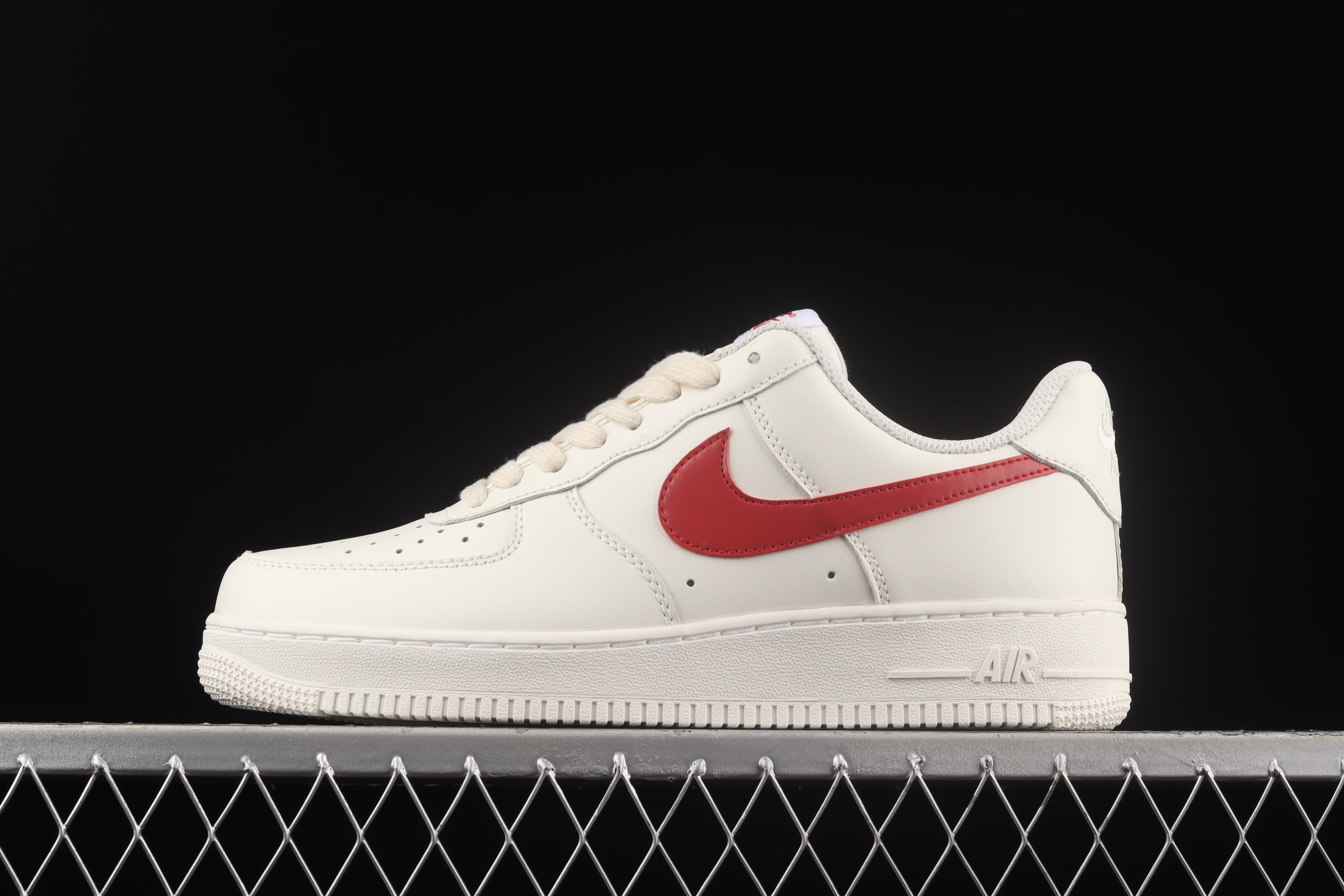 Nike Air Force 1 Low 07 White Sport Red Gloss Shoes Sneakers SNK856374437