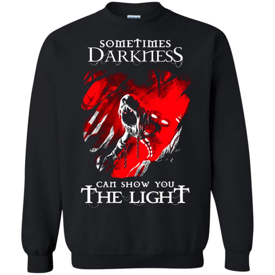 AGR Sometimes Darkness Can Show You The Light Disturbed Band Sweatshirt