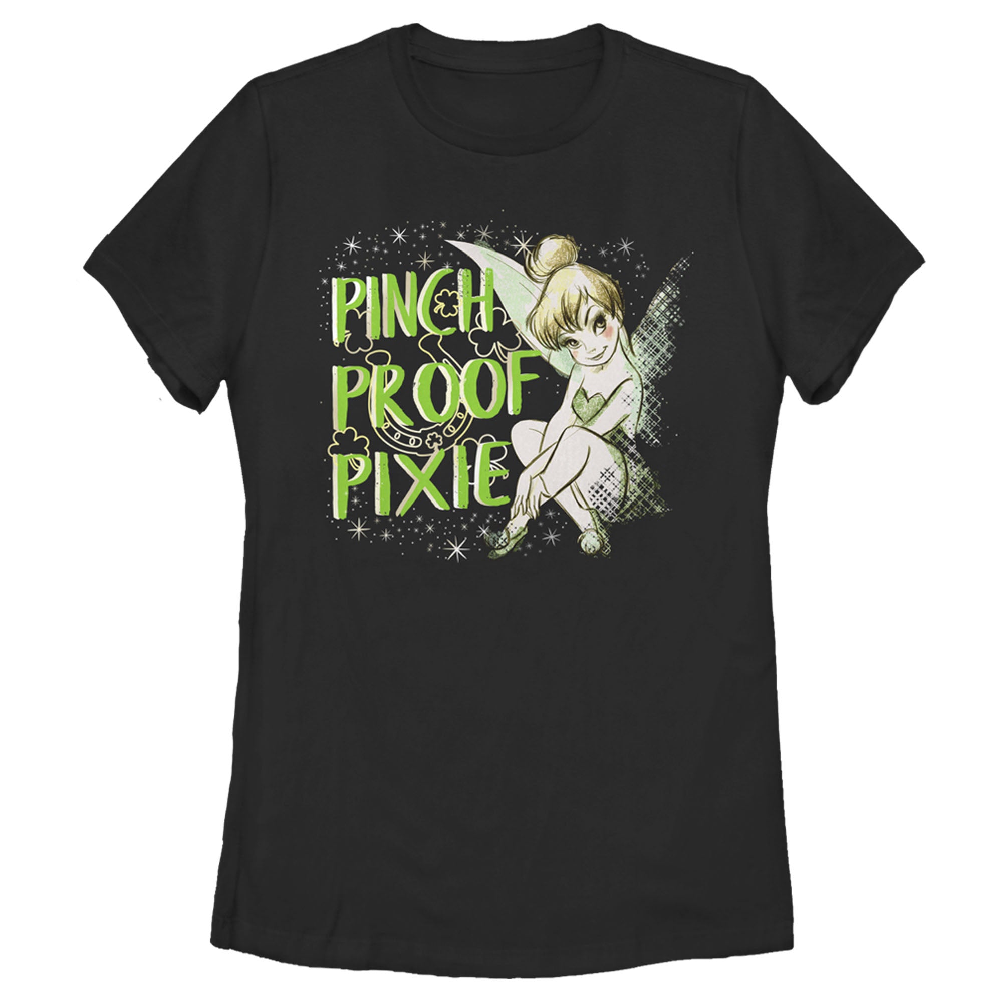 Women’S Peter Pan St. Patrick’S Day Tinkerbell Pinch Proof Pixie T-Shirt