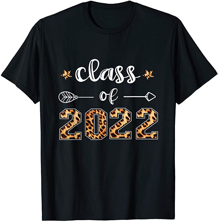 Class of 2022 Leopard Print Senior Girls T-Shirt