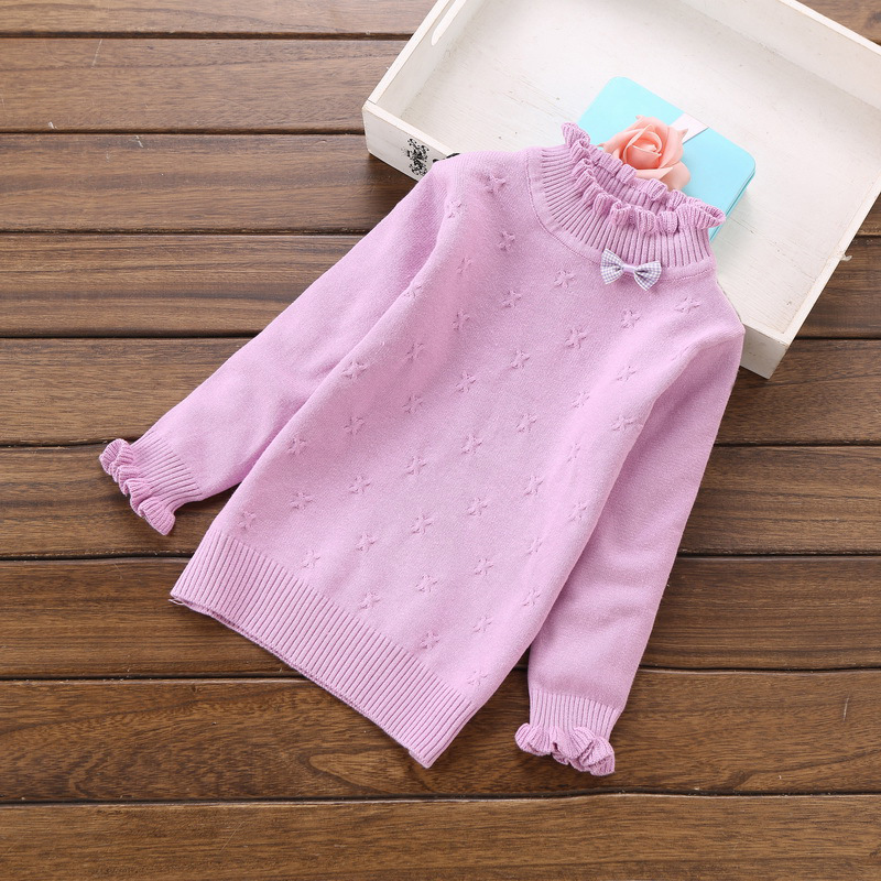 2022 Autumn Ans Winter Children Basic Sweaters Children Knit Sweaters Knit Girls Sweater #1258 alx