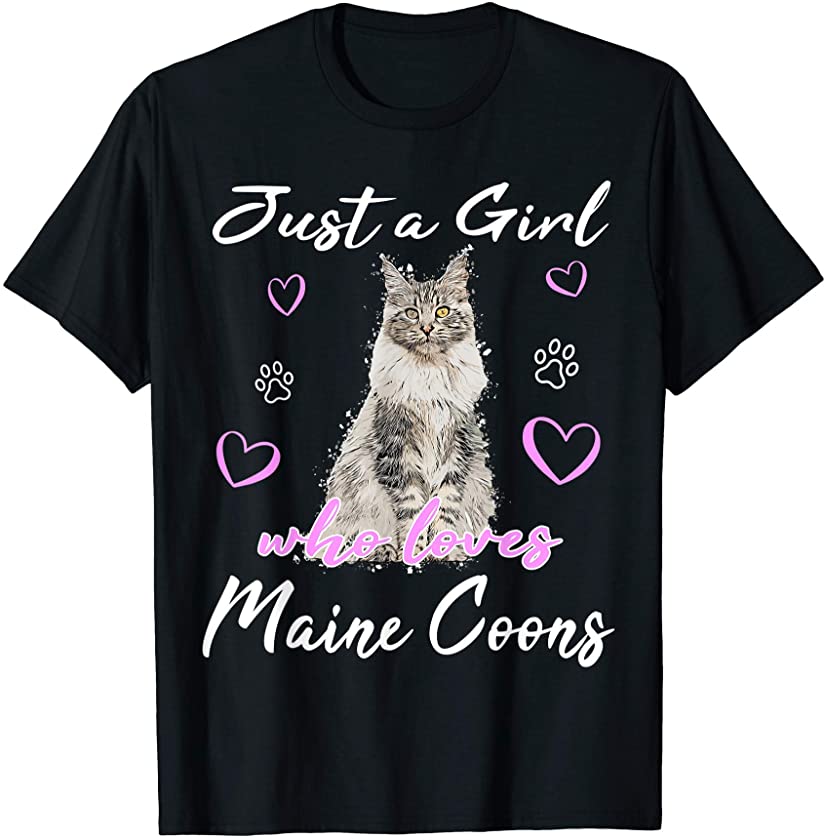 Maine Coon Cat Cats kitten Maine Coon cat motif cat T-Shirt