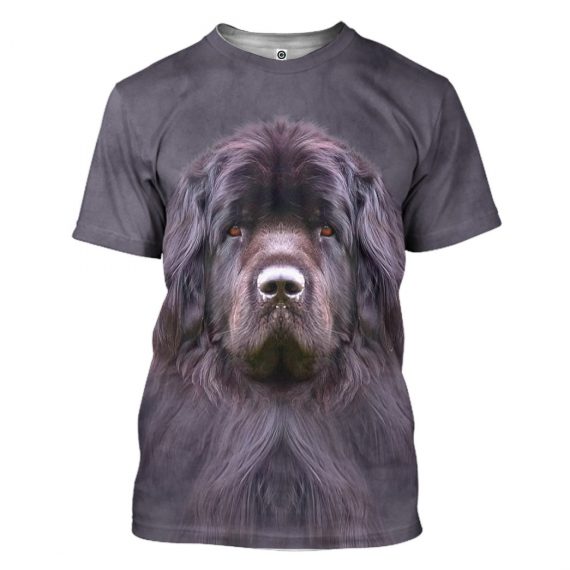 3D Newfoundland Dog All Over Print Unisex Tshirt For Dog Lovers