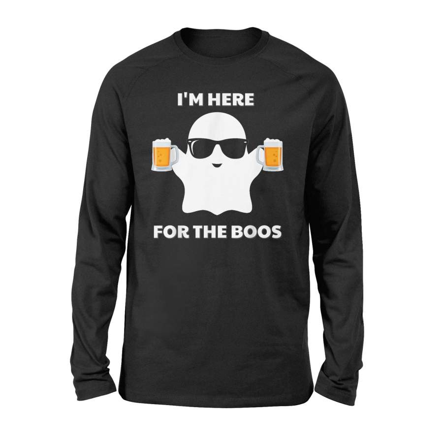 Halloween Costumes I’m Here For The Boos Beer T-Shirt – Standard Long Sleeve