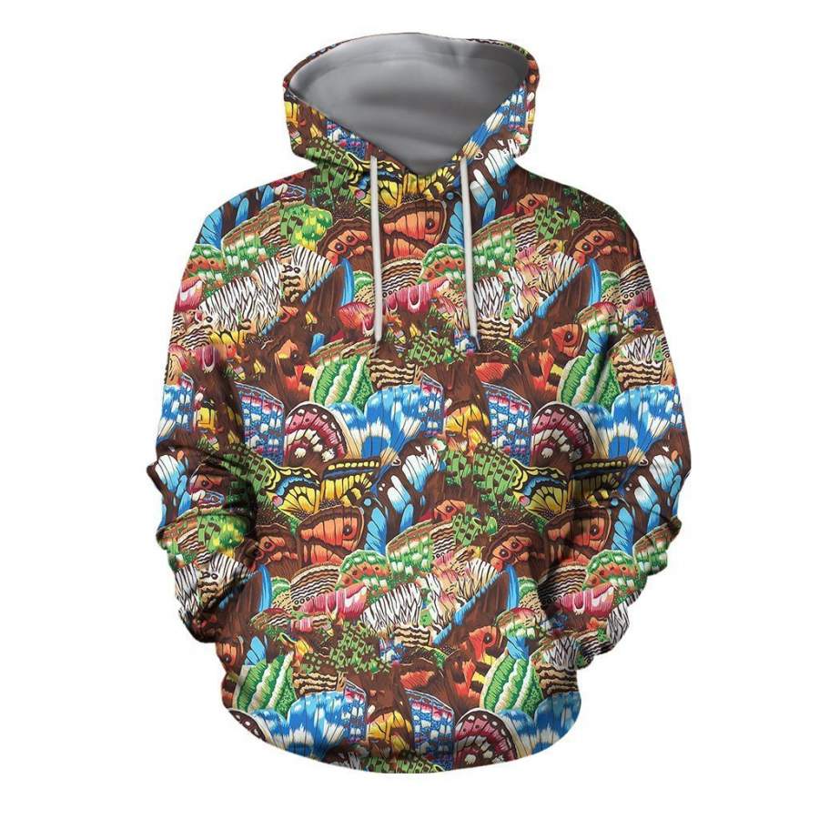 3D All Over Print Butterflies Art Hoodie