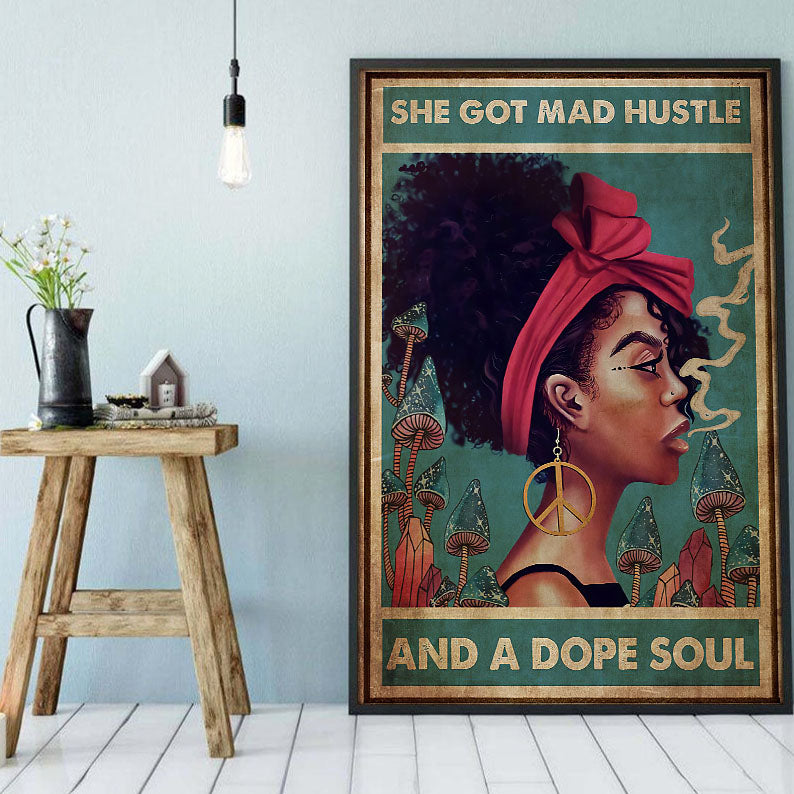 African American Canvas Prints Modern Afro Art Print Poster Prints Praying Queen Black Man Beautiful Home Decor Canvas