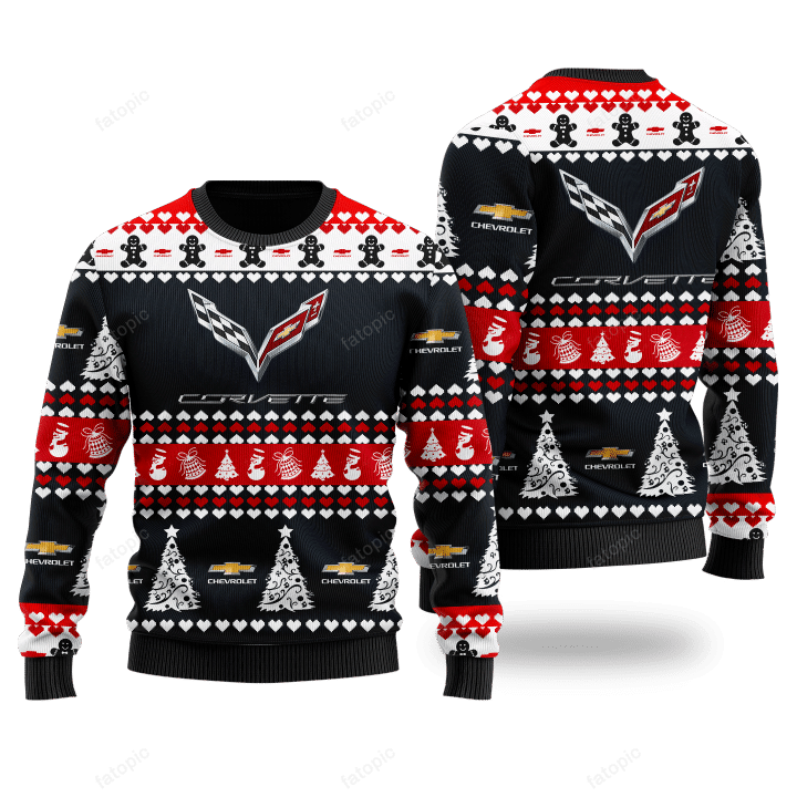 CHEVROLET CORVETTE WOOL SWEATER VER 1 (BLACK) TN031221