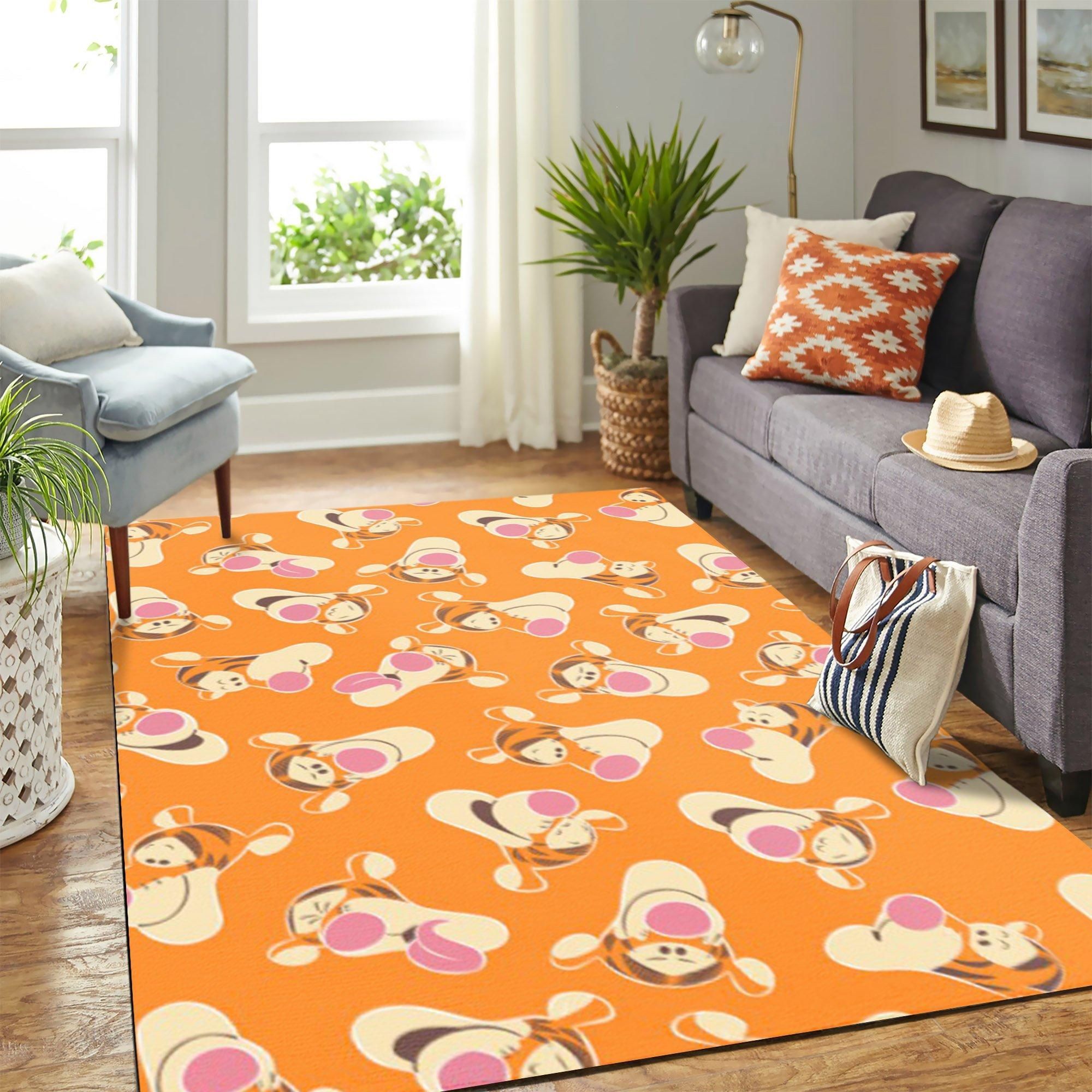 Winnie The Pooh Tigger Faces Area Rug Geeky Carpet – home decor – Bedroom Living Room decor