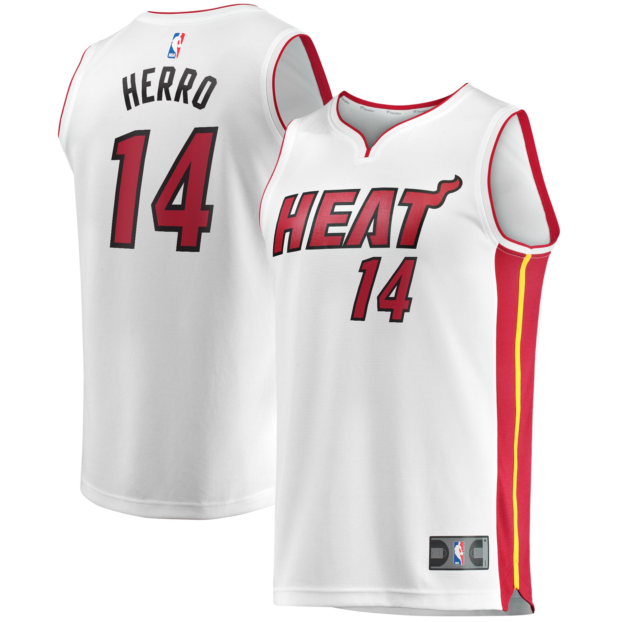 Tyler Herro Miami Heat Youth Fast Break Jersey White – Association Edition