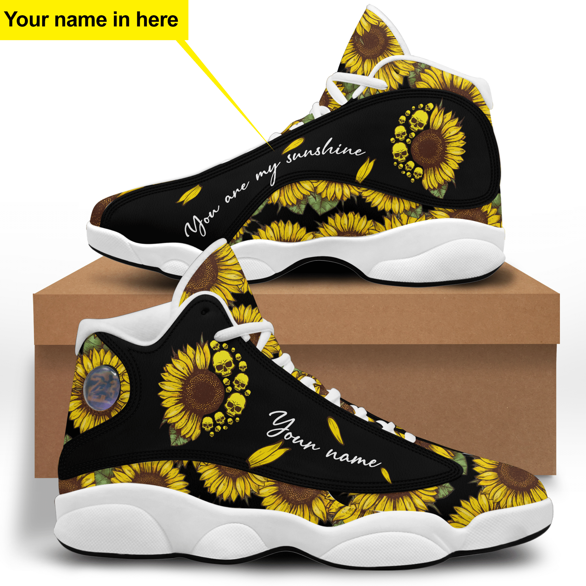 Skull Rabbit Sunshine Jordan 13 Sneaker