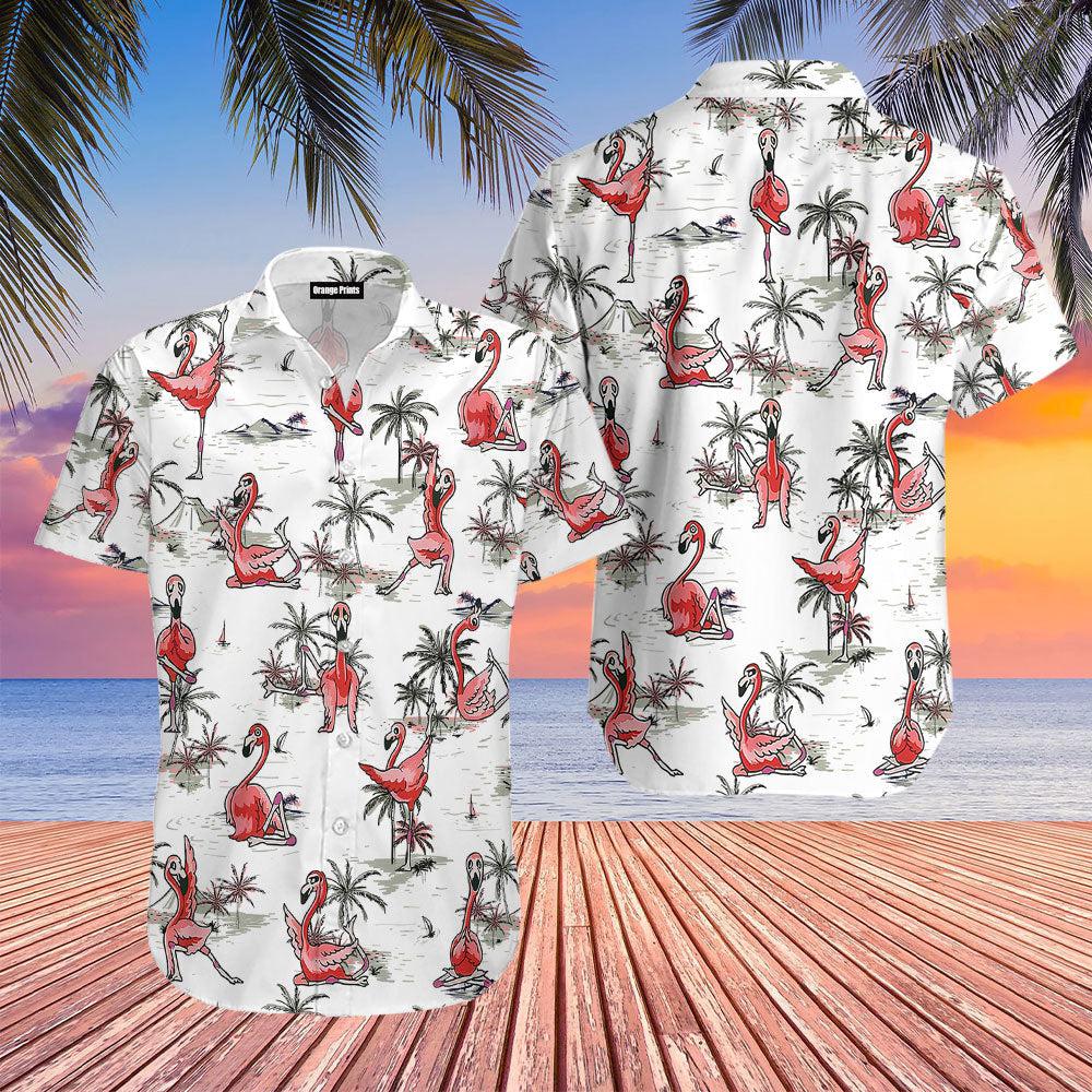 Tropical Workout Yoga Flamingo Hawaii Shirt For Men Women Ha92538