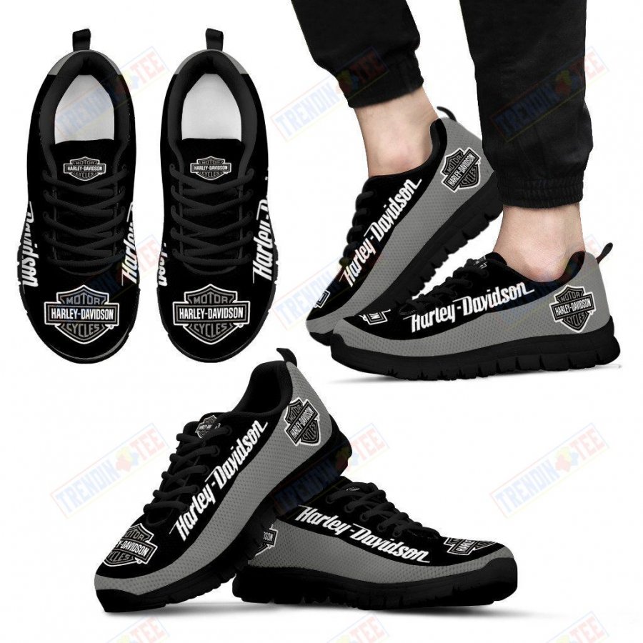 Harley Davidson Sneakers Mens Womens Motorcycle Lovers Custom Print Footwear Casual Riding Shoes TDT666