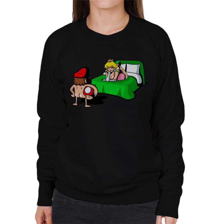 Sex On Shrooms Super Mario Women’s Sweatshirt