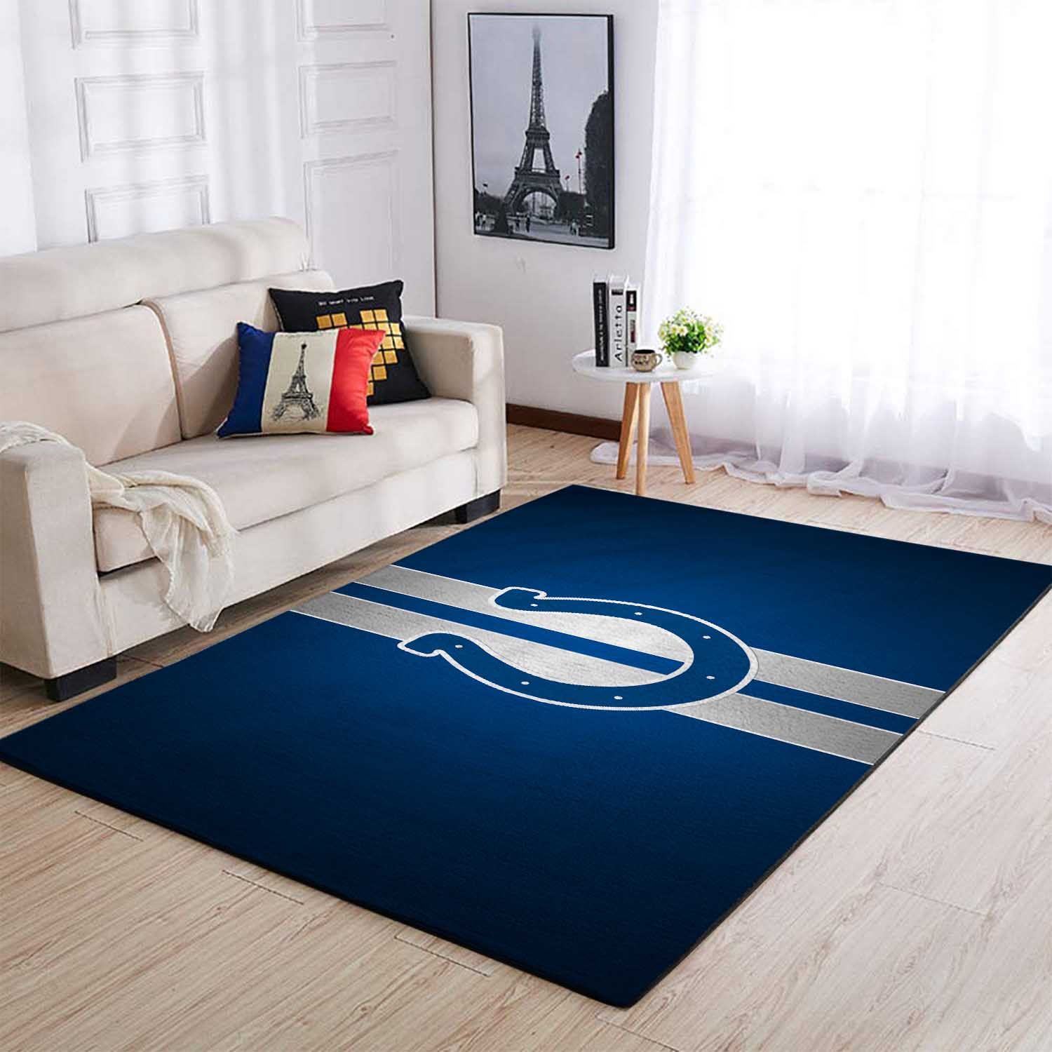 Indianapolis Colts Area Rugs Living Room Carpet SIC101202 Local Brands Floor Decor