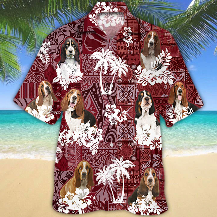 Basset Hound Red Hawaii Hawaii Shirt For Aloha Summer Ha31338