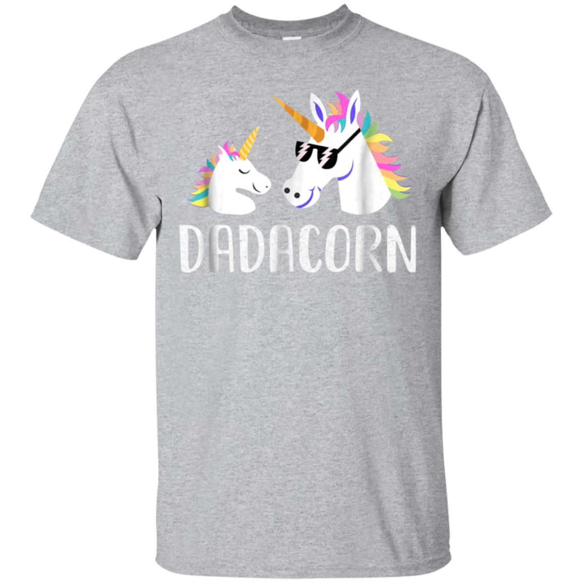 Dadacorn Unicorn Dad And Baby Fathers Day T-Shirt